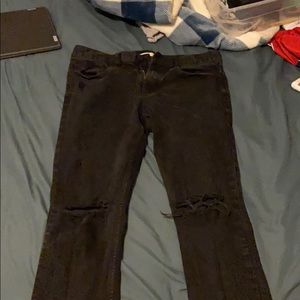 pac sun black ripped jeans